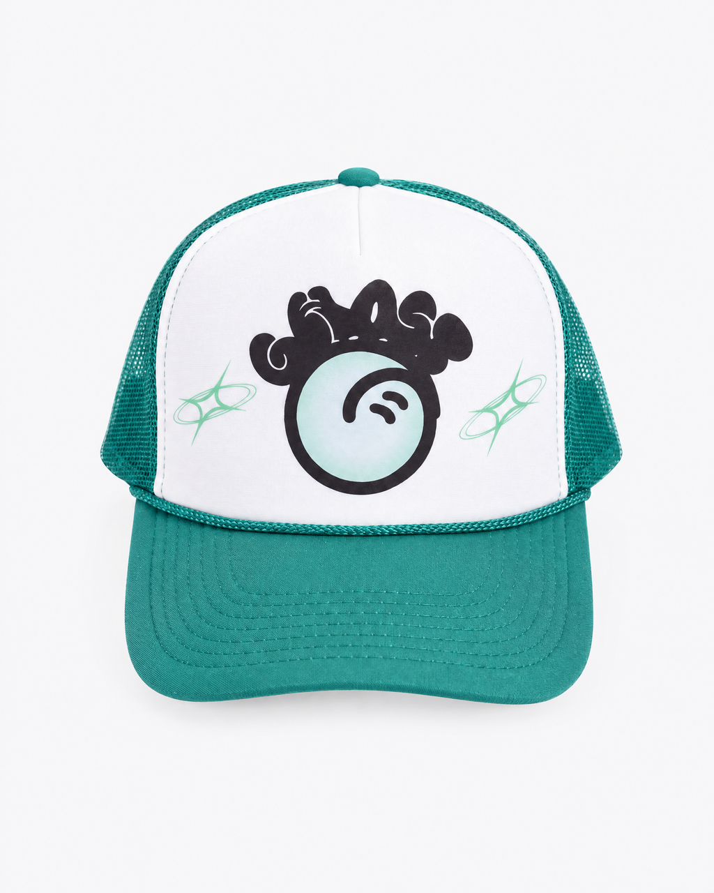 Teal Ghost Trucker Cap