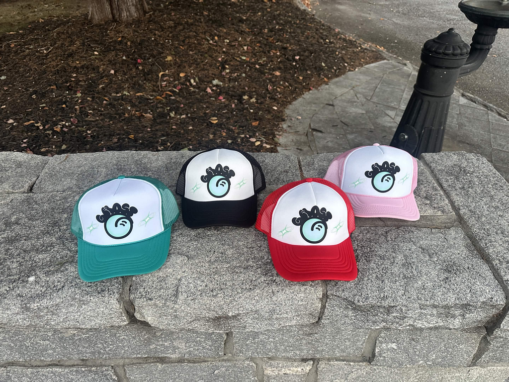 Teal Ghost Trucker Cap